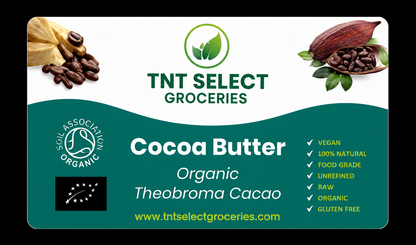 Raw Organic Cocoa Butter 100% Pure Unrefined Chocolate Bean Food Grade