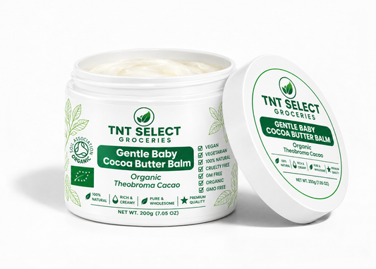 Raw Cocoa Butter Baby Balm  – Gentle, Unscented for Sensitive & Eczema-Prone