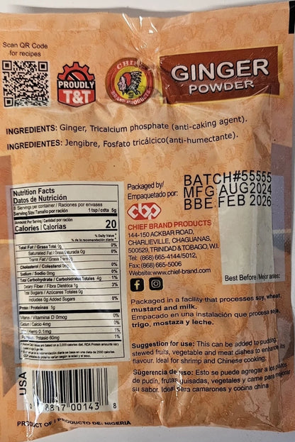 Chief Ginger Powder 3×40g (120g)