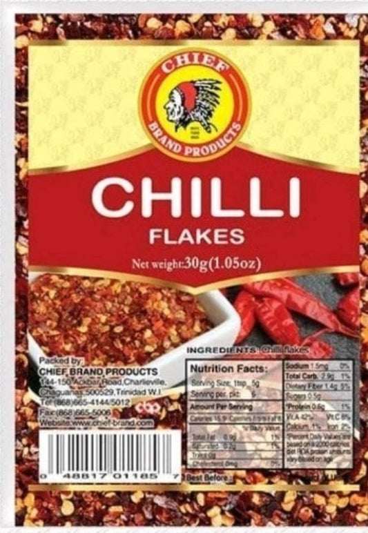 Chilli Flakes, Spicy Caribbean Seasoning (2x30g)