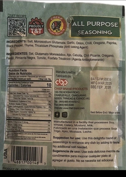 Chief All Purpose Seasoning Mix 3x40g (120g)