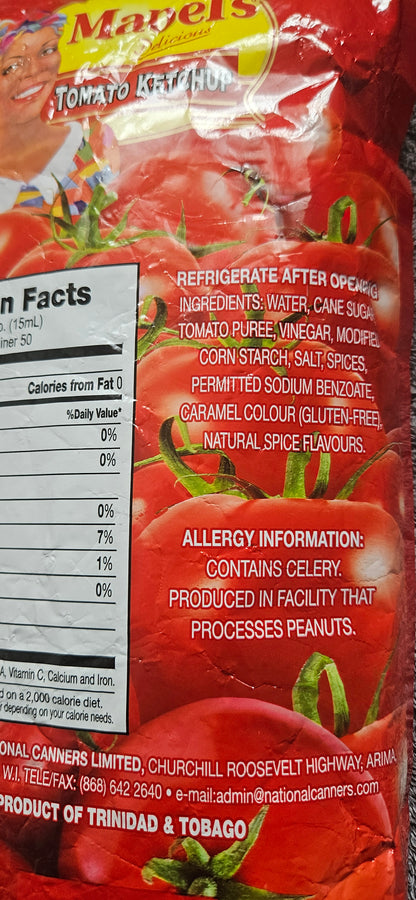 Mabels Tomato Ketchup (750ml)