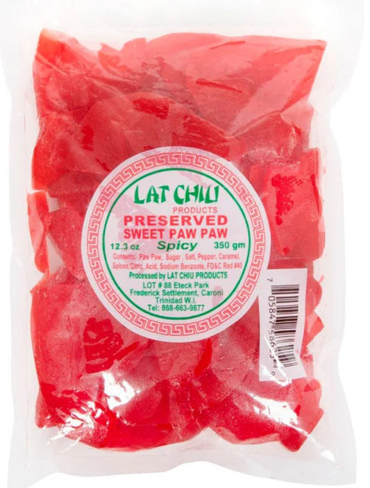 Lat Chiu Preserved Sweet Paw Paw Spicy (350g)