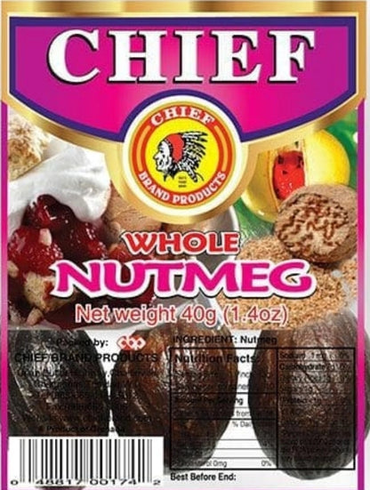 Chief Nutmeg Whole (1×40g)