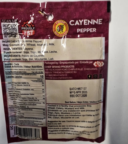 Chief Cayenne Pepper (2×30g) (60g)