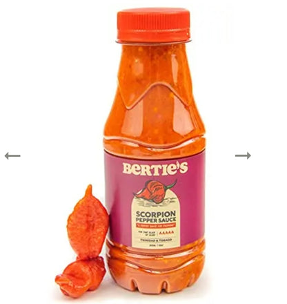 Bertie’s Scorpion Pepper Sauce (2x300ml)