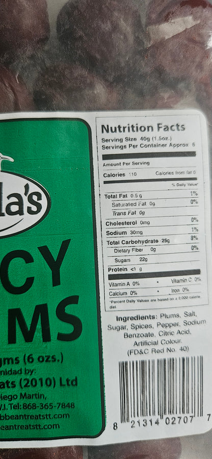 Paula's Spicy Plums (170g)