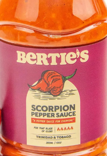 Bertie’s Scorpion Pepper Sauce (2x300ml)