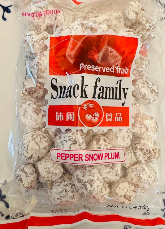 Snack Family-LARGER FAMILY PACK Pepper Snow Plum (454g)