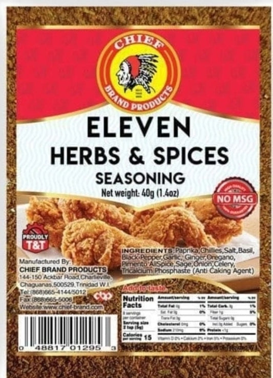 Chief Eleven Herbs & Spices Seasoning (2x40g)  (80g)